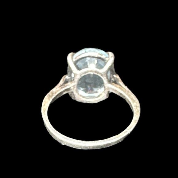 Topaz Stone Sterling Silver Ring Size 7 - Picture 3 of 7